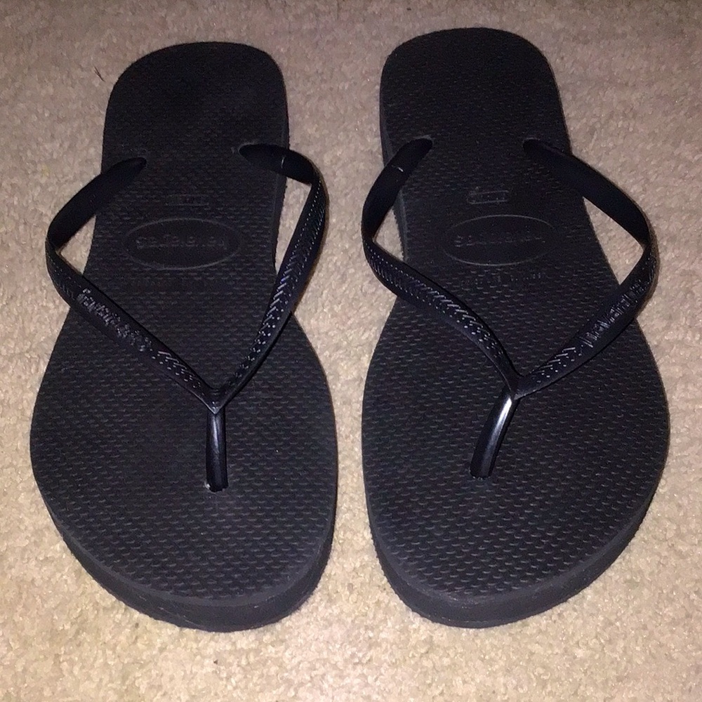 Havaianas Women's Platform Flip Flops - Black